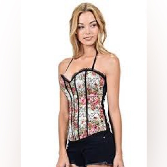 NWT Lydia corset too size small floral - Picture 1 of 4